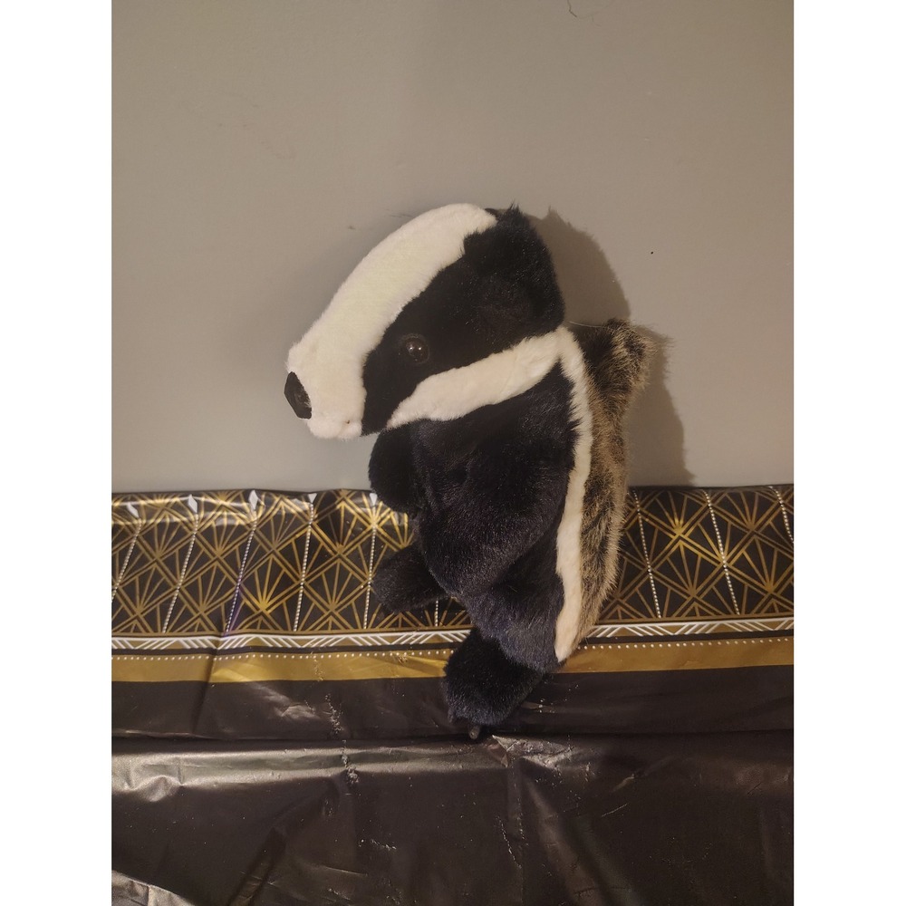 Gund Badger Plush Stuffed Animal Realistic Woodland Wildlife Toy Black White